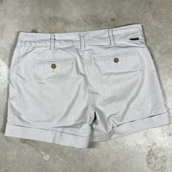 Dear John North Hampton Shorts Womes 29 Khaki Cuffed Stretch Comfort Preppy - Picture 5 of 14